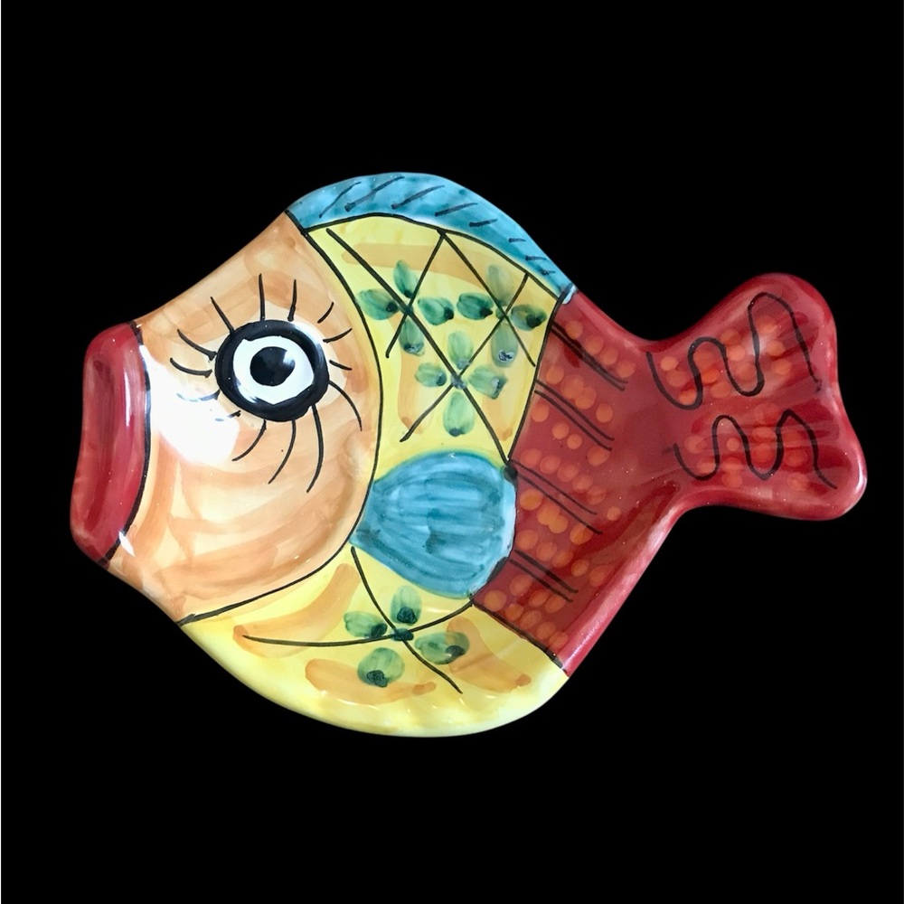Desuir for Vietri Hand Painted Italian Decorative Fish Dish